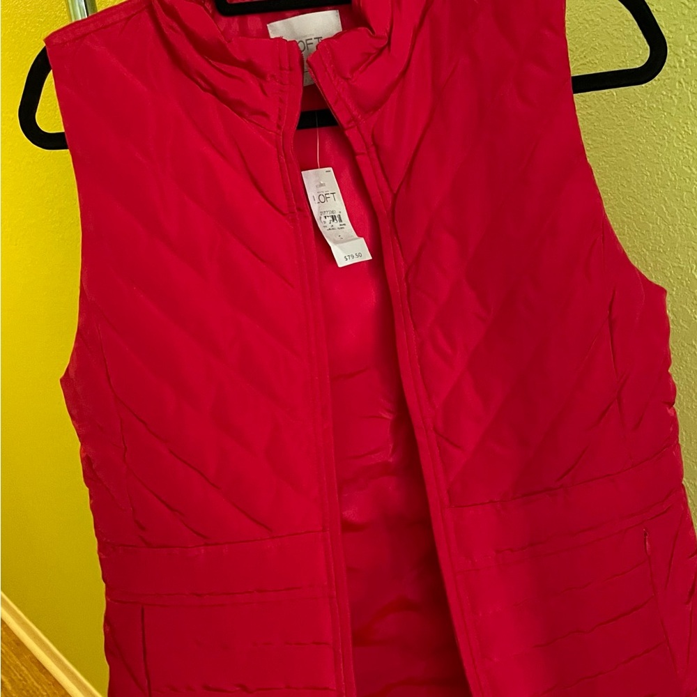 LOFT Vibrant Red Outerwear